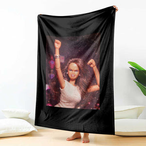 Funny Angry Doll Face Meme Graphic Throw Blanket Unhinged Baby Stankface Reaction TS02 Print Your Wear