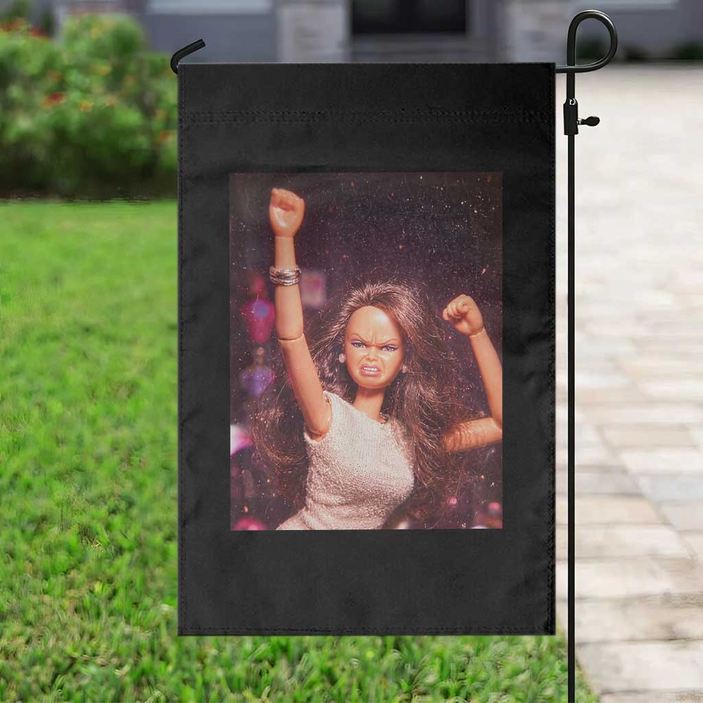 Funny Angry Doll Face Meme Graphic Garden Flag Unhinged Baby Stankface Reaction TS02 Print Your Wear