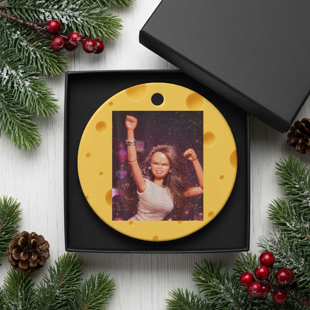 Funny Angry Doll Face Meme Graphic Ceramic Ornament Unhinged Baby Stankface Reaction TS02 1pc Yellow Cheese Print Your Wear