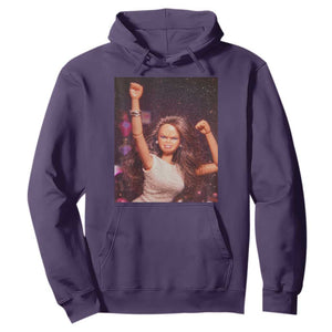 Funny Angry Doll Face Meme Graphic Hoodie Unhinged Baby Stankface Reaction TS02 Purple Print Your Wear