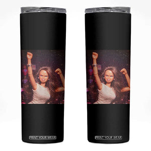 Funny Angry Doll Face Meme Graphic Skinny Tumbler Unhinged Baby Stankface Reaction TS02 Black Print Your Wear