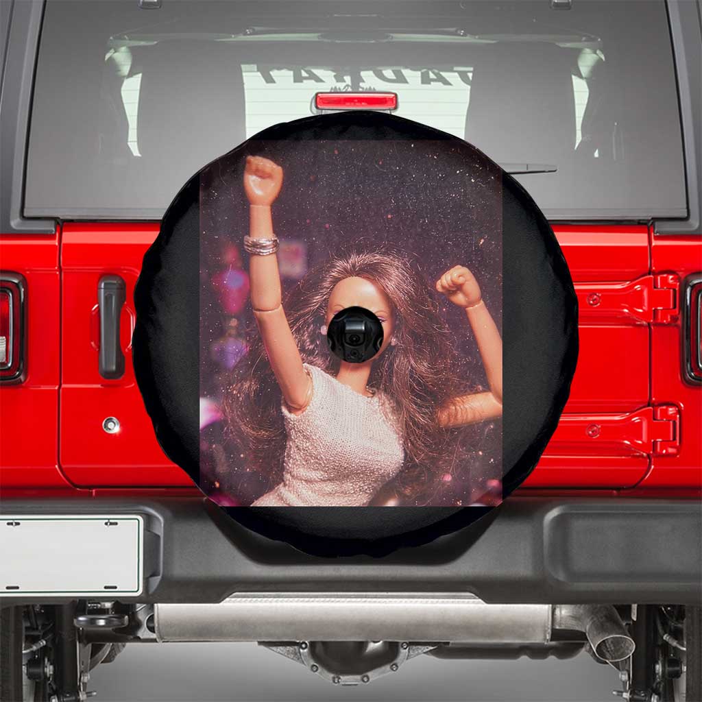 Funny Angry Doll Face Meme Graphic Spare Tire Cover Unhinged Baby Stankface Reaction TS02 Black Print Your Wear