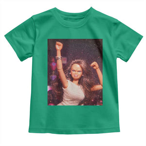 Funny Angry Doll Face Meme Graphic Toddler T Shirt Unhinged Baby Stankface Reaction TS02 Irish Green Print Your Wear