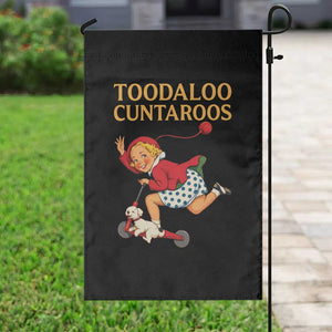 Toodaloo Cuntaroos Funny Offensive Retro Goodbye Garden Flag Vintage Scooter Girl Cartoon Edgy Adult Humor TS02 Print Your Wear