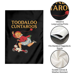 Toodaloo Cuntaroos Funny Offensive Retro Goodbye Garden Flag Vintage Scooter Girl Cartoon Edgy Adult Humor TS02 Print Your Wear