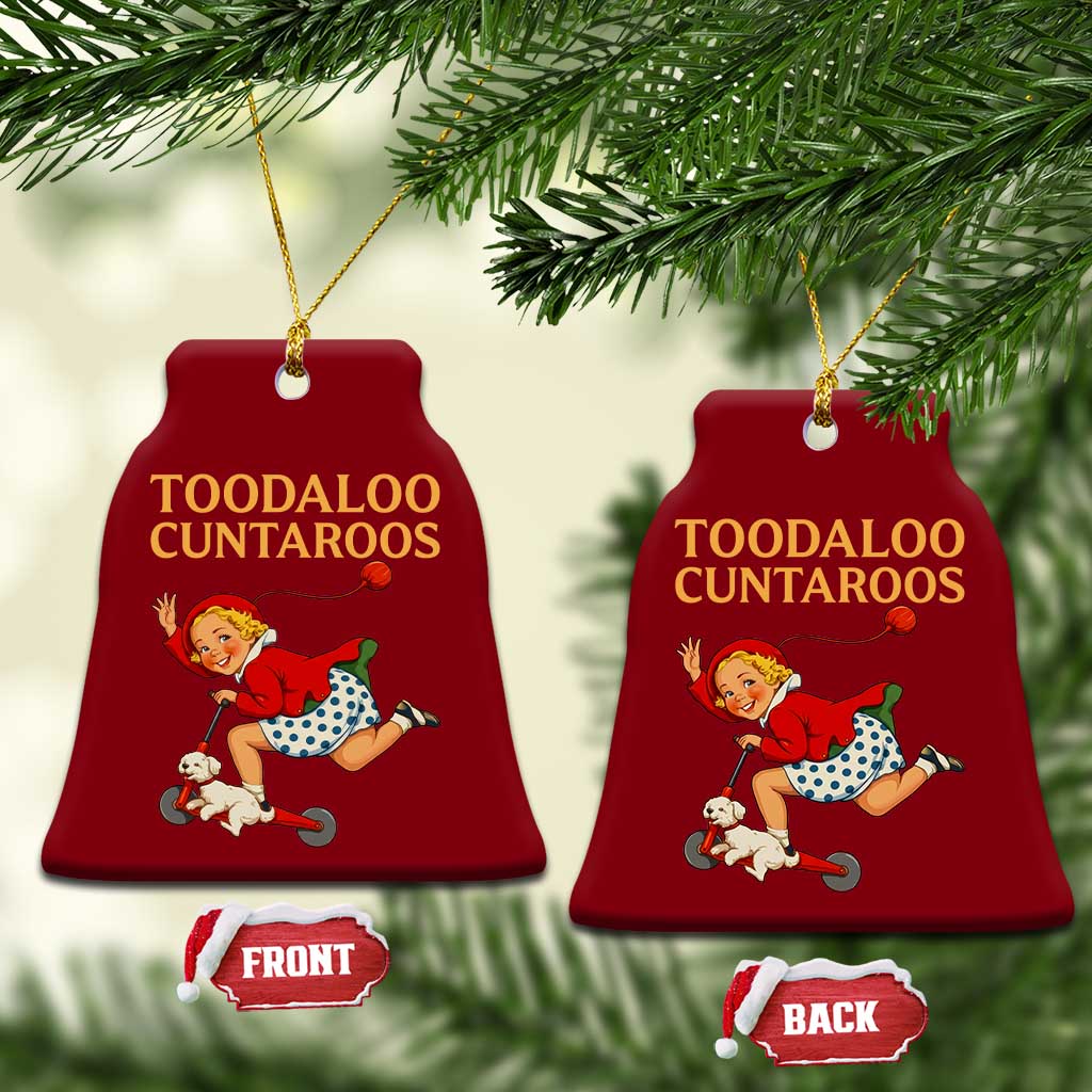 Toodaloo Cuntaroos Funny Offensive Retro Goodbye Ceramic Ornament Vintage Scooter Girl Cartoon Edgy Adult Humor TS02 Print Your Wear