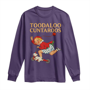 Toodaloo Cuntaroos Funny Offensive Retro Goodbye Long Sleeve Shirt Vintage Scooter Girl Cartoon Edgy Adult Humor TS02 Purple Print Your Wear