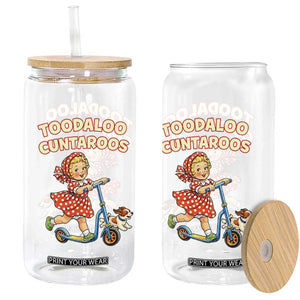 Toodaloo Cuntaroos Retro Scooter Girl Glass Can Funny Offensive Retro Goodbye Meme Dark Humor TS02 Print Your Wear
