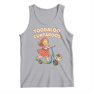 Toodaloo Cuntaroos Retro Scooter Girl Tank Top Funny Offensive Retro Goodbye Meme Dark Humor TS02 Athletic Heather Print Your Wear