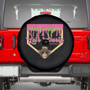 Lets Party Monkey Baseball Game Day Spare Tire Cover Neon Dripping Homeplate Funny Ball Party Fans TS02 Black Print Your Wear