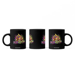 Lets Party Baseball Monkey Colorful Graphic Coffee Mug American Flag Game Day Fans Ball Party Vibes TS02 Print Your Wear