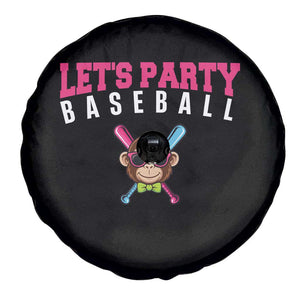 Let's Party Baseball Monkey Spare Tire Cover Ball Party Game Day Vibes TS02 Print Your Wear
