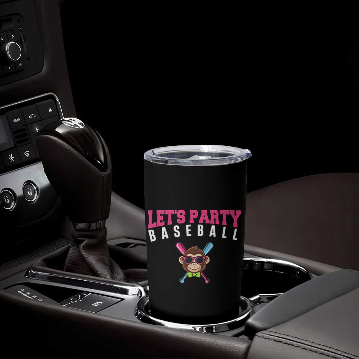 Let's Party Baseball Monkey Tumbler Cup Ball Party Game Day Vibes TS02 Print Your Wear