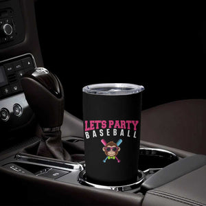 Let's Party Baseball Monkey Tumbler Cup Ball Party Game Day Vibes TS02 Print Your Wear
