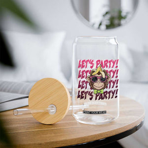 Lets Party Monkey Baseball Glass Can Funny Ball Party Game Day Fans TS02 Print Your Wear