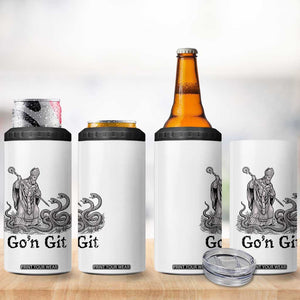 Go'n Git Funny Saint Patrick Banishing Snakes 4 in 1 Can Cooler Tumbler Irish History Humor St Patricks Day TS02 Print Your Wear