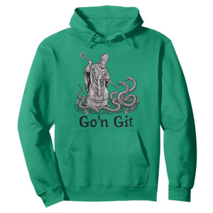 Go'n Git Funny Saint Patrick Banishing Snakes Hoodie Irish History Humor St Patricks Day TS02 Irish Green Print Your Wear