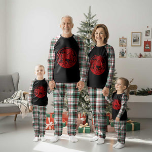 Year of the Fire Horse 1966 2026 Red Graphic Plaid Pajama Set 60 Years Chinese Zodiac Horse Vintage Style TS02 Christmas Plaid Print Your Wear