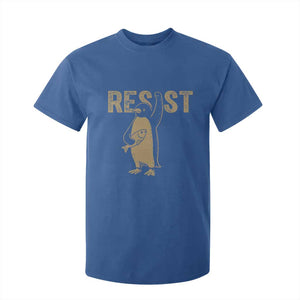 Funny Penguin Resist T Shirt For Kid Against Tariffs Activism Vintage TS02 Royal Blue Print Your Wear