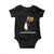 Funny Penguin Resist Baby Onesie No Tariffs I Stand With Penguins TS02 Black Print Your Wear