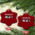 Funny Penguin Resist Ceramic Ornament Penguins Against Tariffs Sarcastic Saying Meme TS02 Print Your Wear