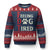 Feeling Dog Tired Ugly Christmas Sweater FDT Dogs Paw Sarcasm TS02 Navy Red Print Your Wear