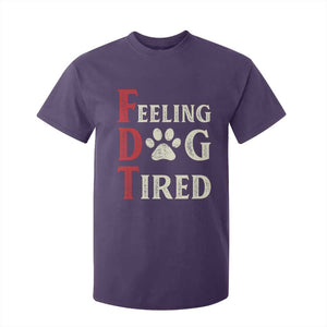 Feeling Dog Tired T Shirt For Kid FDT Dogs Paw Sarcasm TS02 Purple Print Your Wear