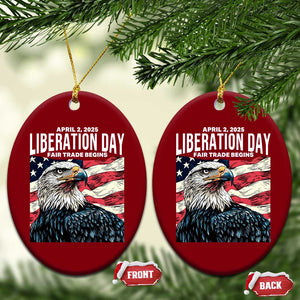Liberation Day April 2 2025 Ceramic Ornament Fair Trade Patriotic American Eagle USA Flag TS02 Print Your Wear