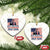 Trump Best Dad Ever Ceramic Ornament Funny Father's Day Make Fatherhood Great Again USA Flag TS02 Print Your Wear