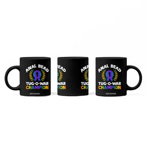 Anal Bead Tug O War Champion Funny Offensive Coffee Mug Inappropriate Adult Humor Rainbow TS02 Print Your Wear