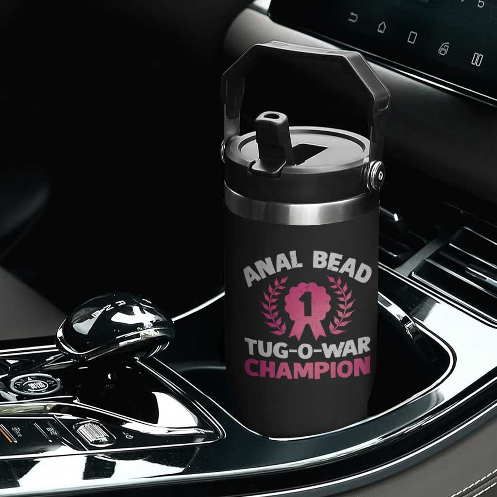 Anal Bead Tug O War Champion Funny Offensive Flip Straw Tumbler Inappropriate Adult Humor Pink TS02 Print Your Wear