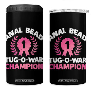 Anal Bead Tug O War Champion Funny Offensive 4 in 1 Can Cooler Tumbler Inappropriate Adult Humor Pink TS02 One Size: 16 oz Black Print Your Wear