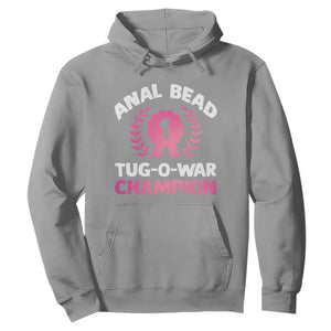 Anal Bead Tug O War Champion Funny Offensive Hoodie Inappropriate Adult Humor Pink TS02 Sport Gray Print Your Wear