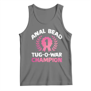 Anal Bead Tug O War Champion Funny Offensive Tank Top Inappropriate Adult Humor Pink TS02 Black Heather Print Your Wear