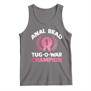 Anal Bead Tug O War Champion Funny Offensive Tank Top Inappropriate Adult Humor Pink TS02 Deep Heather Print Your Wear