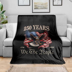 250 Years of Liberty American Semiquincentennial Throw Blanket We The People Patriotic Eagle Heritage 1776 2026 TS02 Print Your Wear
