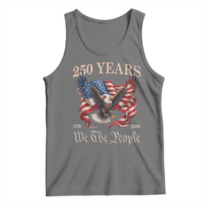 250 Years of Liberty American Semiquincentennial Tank Top We The People Patriotic Eagle Heritage 1776 2026 TS02 Black Heather Print Your Wear