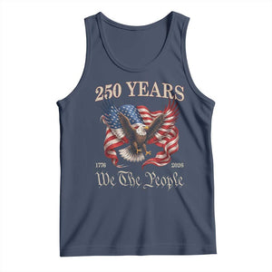 250 Years of Liberty American Semiquincentennial Tank Top We The People Patriotic Eagle Heritage 1776 2026 TS02 Navy Print Your Wear