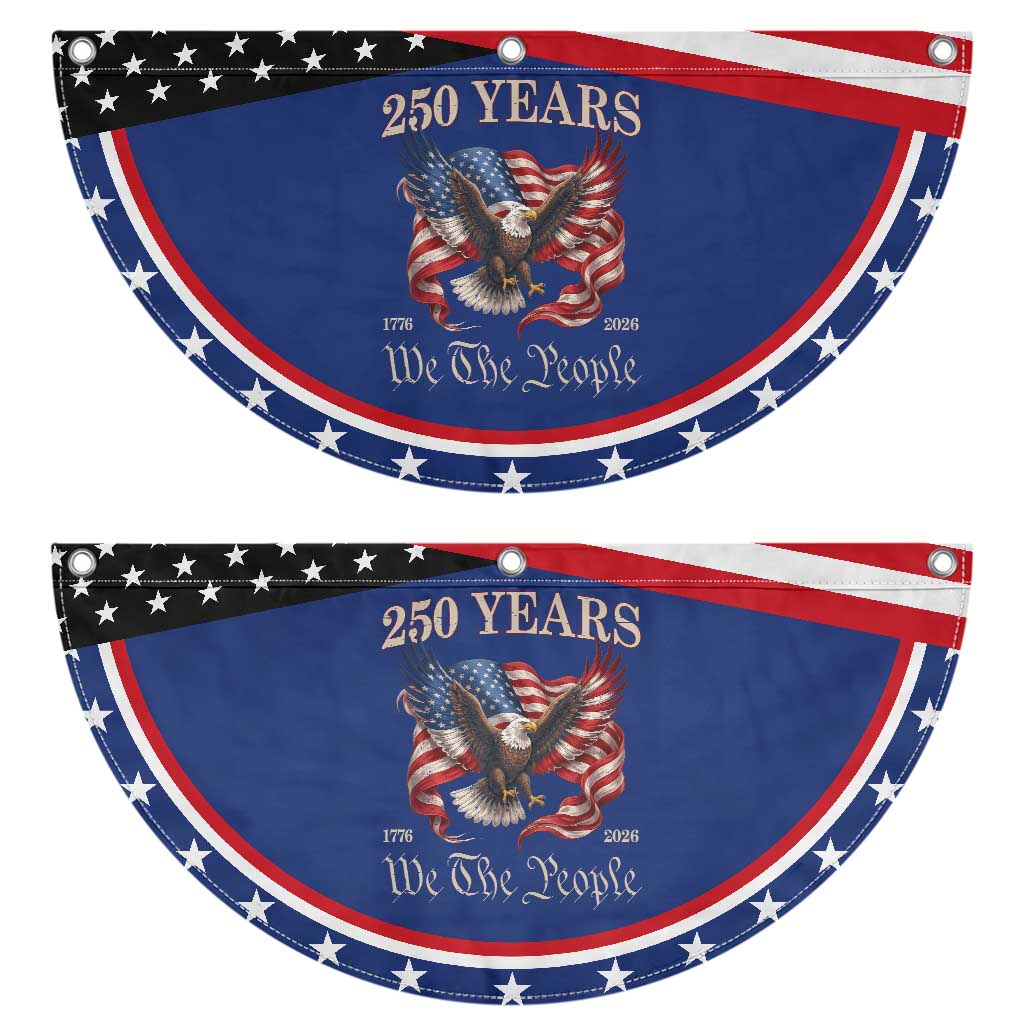 250 Years of Liberty SA Semiquincentennial Patriotic Fan Flag We The People Eagle Heritage 1776 2026