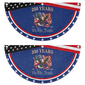 250 Years of Liberty SA Semiquincentennial Patriotic Fan Flag We The People Eagle Heritage 1776 2026