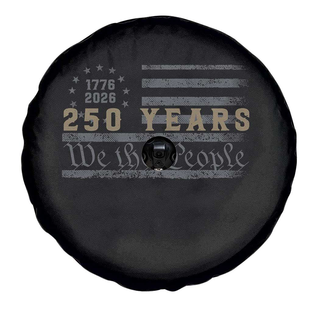 250 Years of Freedom American Flag Vintage Spare Tire Cover 1776-2026 We The People Patriotic Heritage TS02 Print Your Wear