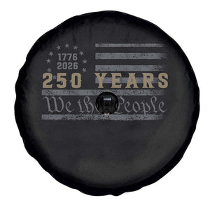 250 Years of Freedom American Flag Vintage Spare Tire Cover 1776-2026 We The People Patriotic Heritage TS02 Print Your Wear