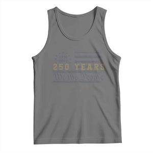 250 Years of Freedom American Flag Vintage Tank Top 1776-2026 We The People Patriotic Heritage TS02 Black Heather Print Your Wear