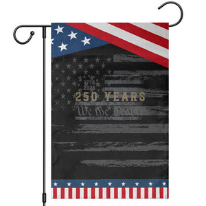 250 Years of Freedom American Flag Vintage Patriotic Garden Flag 1776-2026 We The People Patriotic Heritage TS02 Distressed Black Blue Print Your Wear
