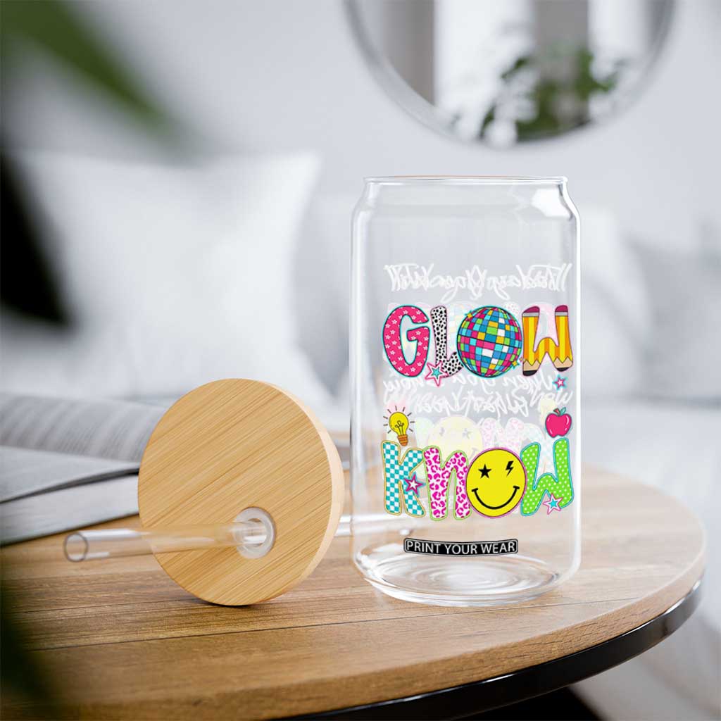 Motivational Test Day Glow Glass Can Today You Will Glow When You Show What You Know TS02 Print Your Wear