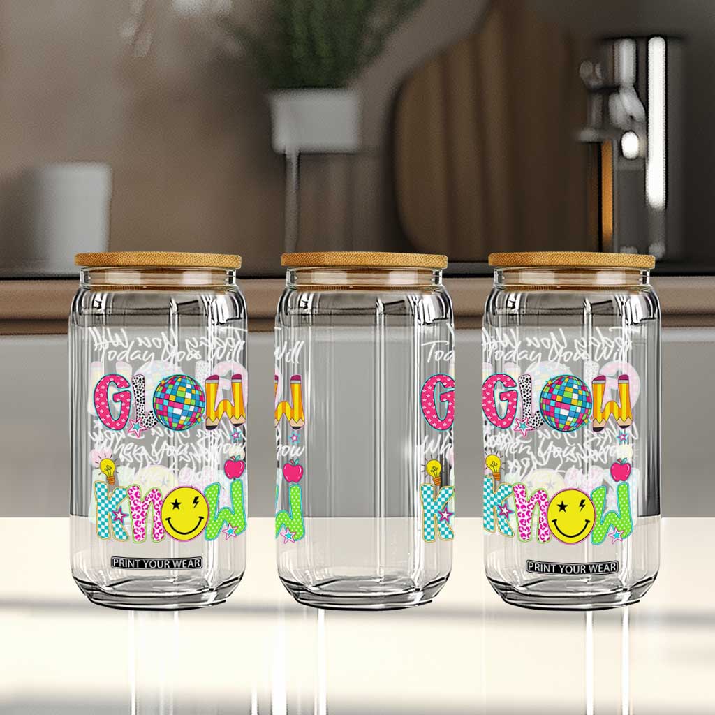 Motivational Test Day Glow Glass Can Today You Will Glow When You Show What You Know TS02 Print Your Wear