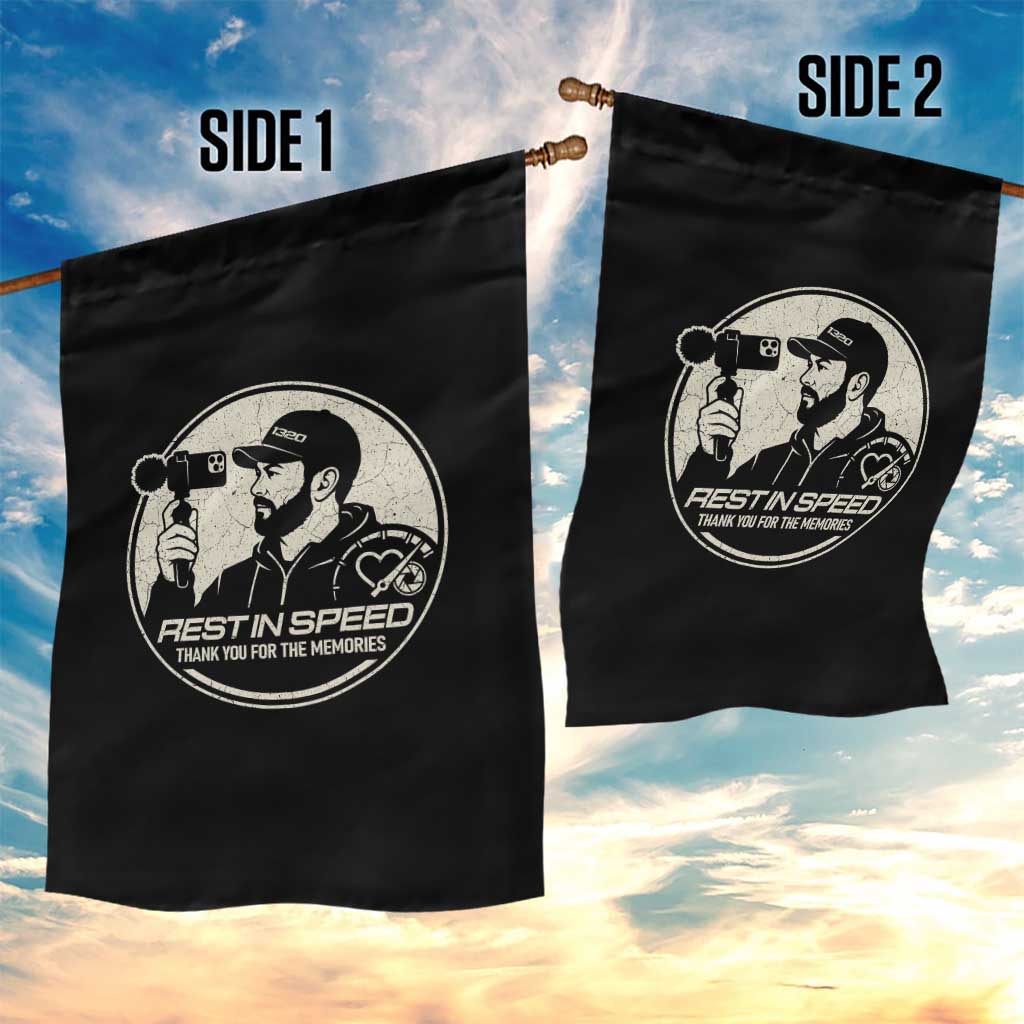Rest In Speed Thank You For The Memories Garden Flag Automotive Media Legend Memorial Tribute TS02 Print Your Wear