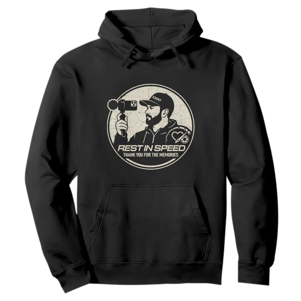 Rest In Speed Thank You For The Memories Hoodie Automotive Media Legend Memorial Tribute TS02 Black Print Your Wear