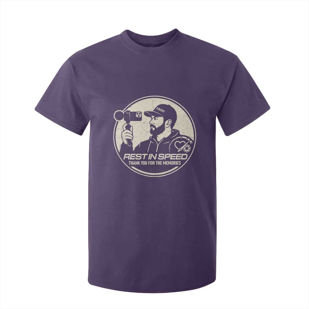 Rest In Speed Thank You For The Memories T Shirt For Kid Automotive Media Legend Memorial Tribute TS02 Purple Print Your Wear