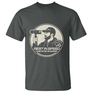 Rest In Speed Thank You For The Memories T Shirt Automotive Media Legend Memorial Tribute TS02 Dark Heather Print Your Wear
